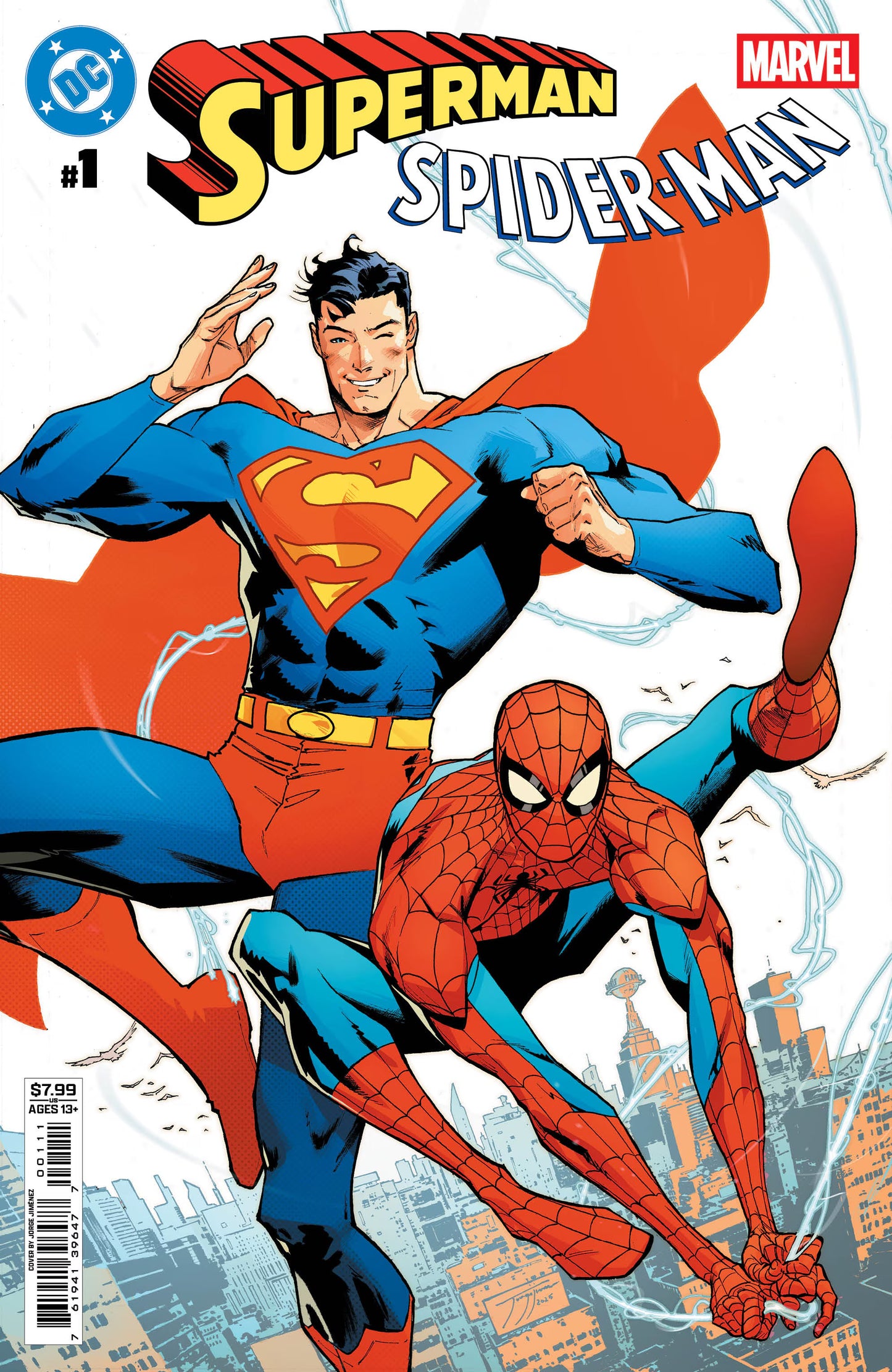 DC/Marvel: Superman/Spider-Man #1 (One-Shot) A Cover Jorge Jimenez [SIGNED BY TOM KING]