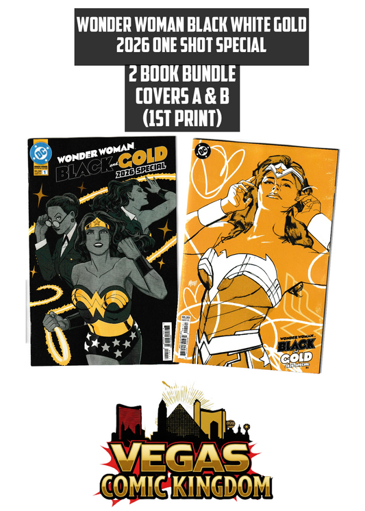 WONDER WOMAN BLACK & GOLD 2026 SPECIAL #1 (ONE SHOT) Bundle 2 Covers A & B 1st Print [2 Book Bundle]