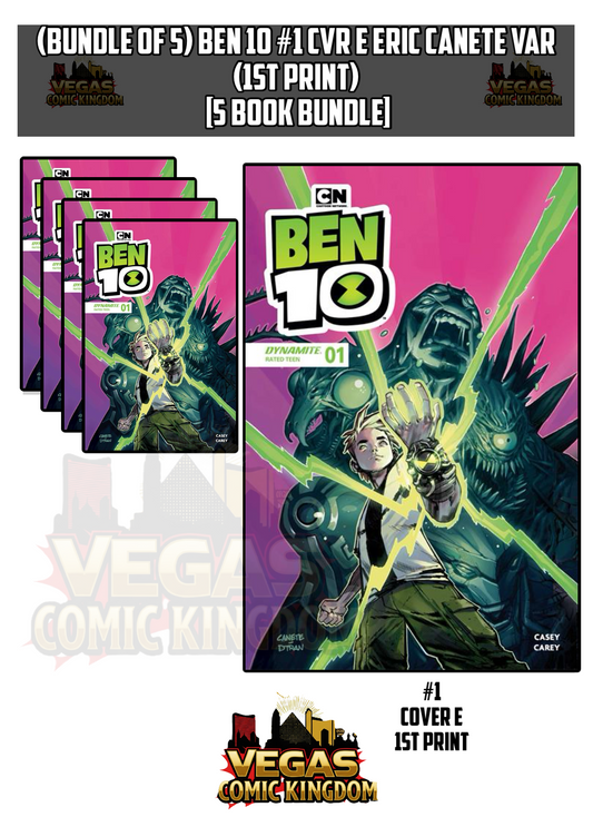 BEN 10 #1 CVR E ERIC CANETE VAR (1st Print) [5 Book Bundle]