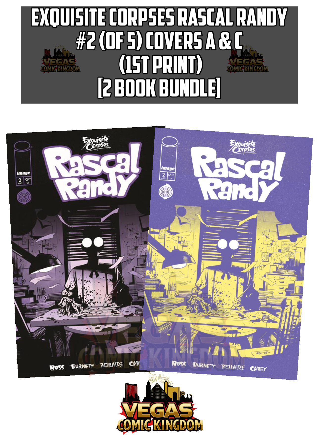 EXQUISITE CORPSES RASCAL RANDY #2 (OF 5) Bundle 2 Covers A & C (1st Print) [2 Book Bundle]
