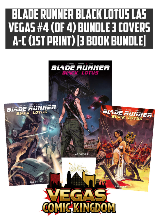 BLADE RUNNER BLACK LOTUS LAS VEGAS #4 (OF 4) Bundle 3 Covers A-C (1st Print) [3 book Bundle]