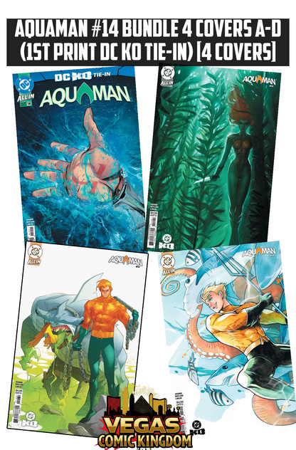 AQUAMAN #14 Bundle 4 Covers A-D (1st Print) [4 Covers]