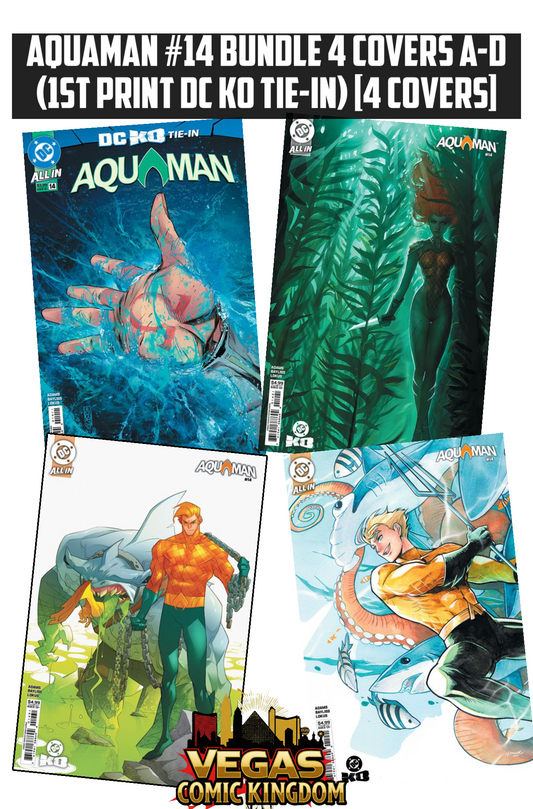 AQUAMAN #14 Bundle 4 Covers A-D (1st Print) [4 Covers]