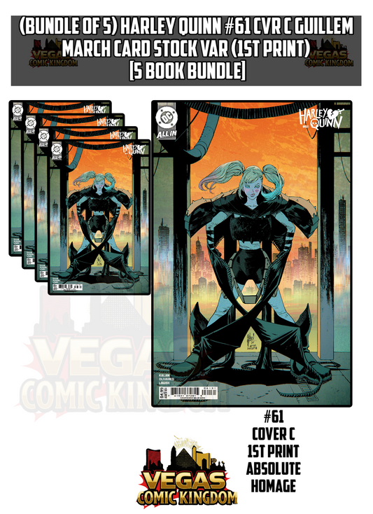 HARLEY QUINN #61 CVR C GUILLEM MARCH CARD STOCK VAR Absolute Batman Homage (1st Print) [5 Book Bundle]
