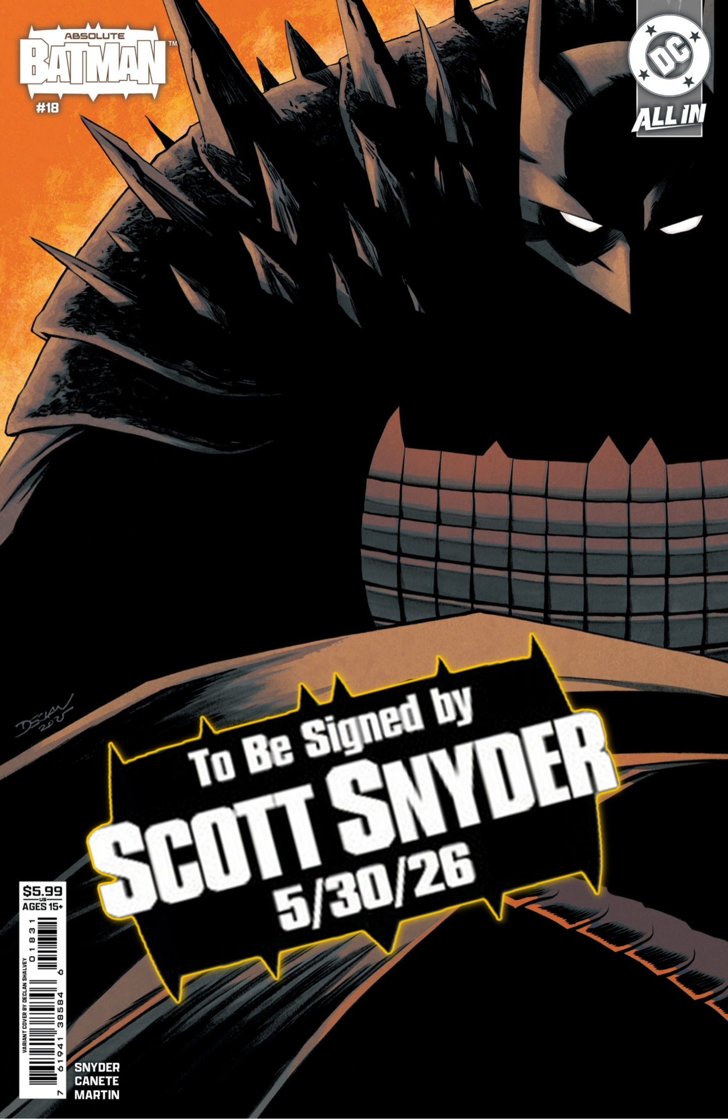 ABSOLUTE BATMAN #18 (1st Print) & Variants [SIGNED BY SCOTT SNYDER]