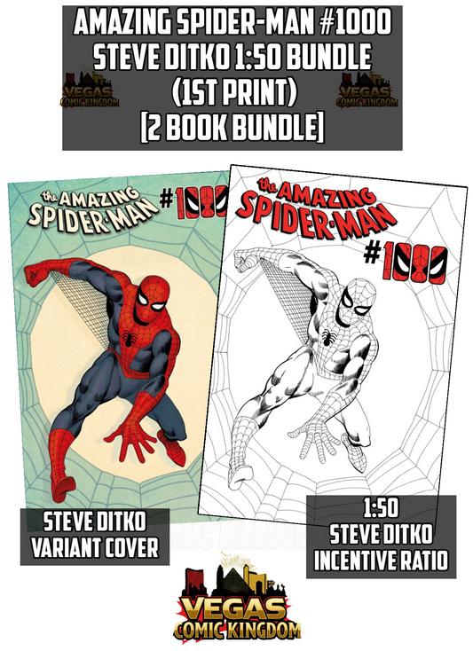 AMAZING SPIDER-MAN #1000 Steve Ditko 1:50 Bundle (1st Print) [2 Book Bundle]