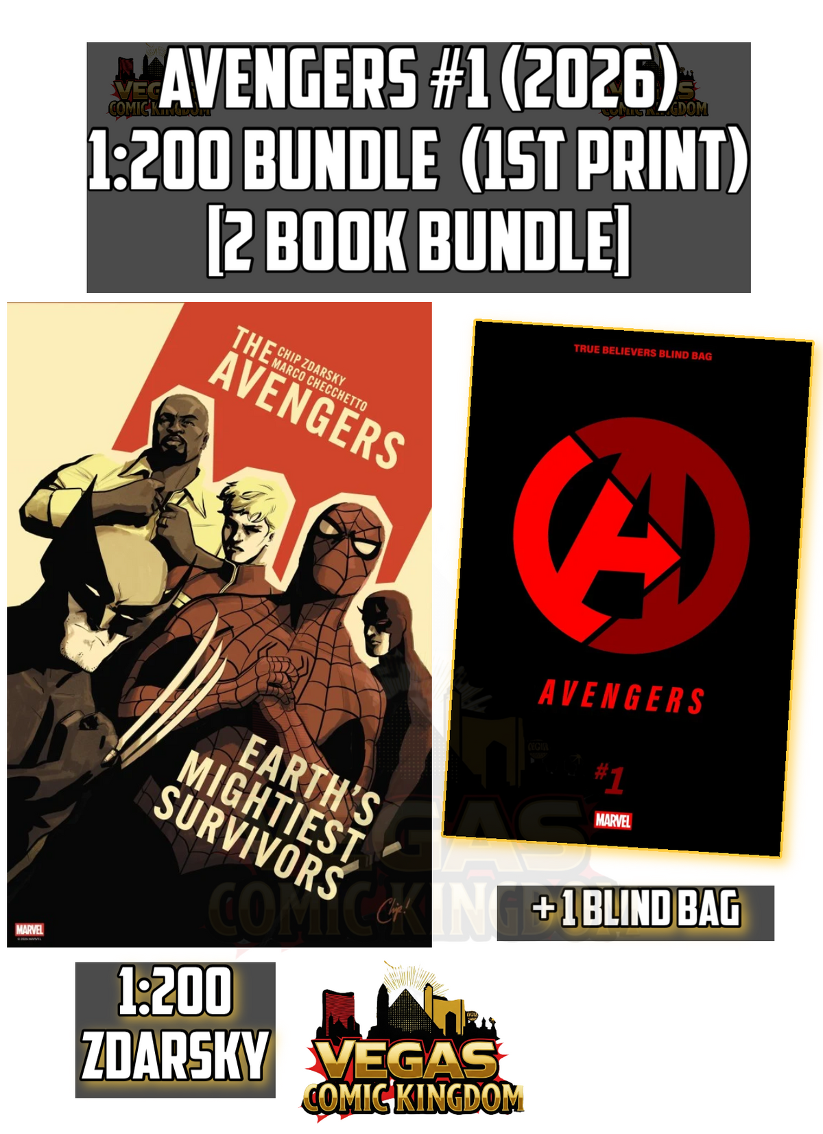 Avengers #1 & Variants (1st Print) Marvel Comics 2026