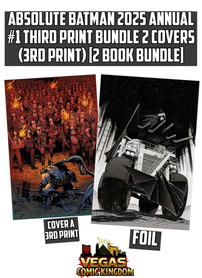 Absolute Batman 2025 Annual #1 Third Print Bundle 2 Covers (3rd Print) [2 Book Bundle]