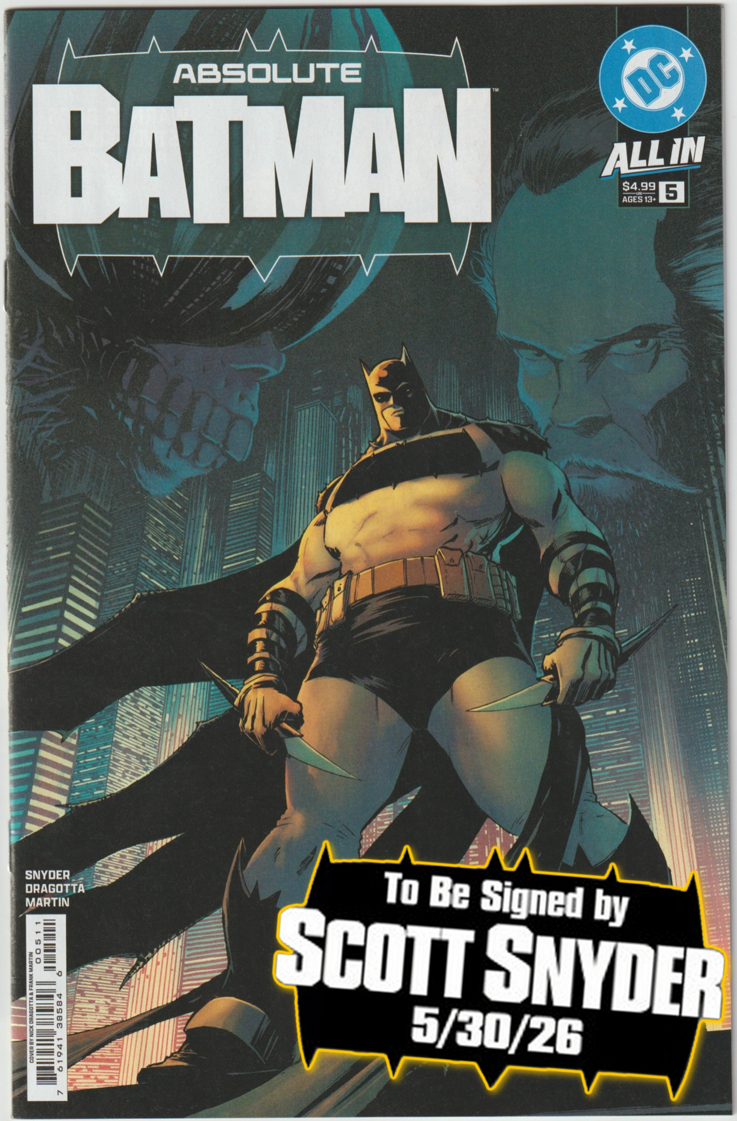 ABSOLUTE BATMAN #5 (1st Print & More) [SIGNED BY SCOTT SNYDER]