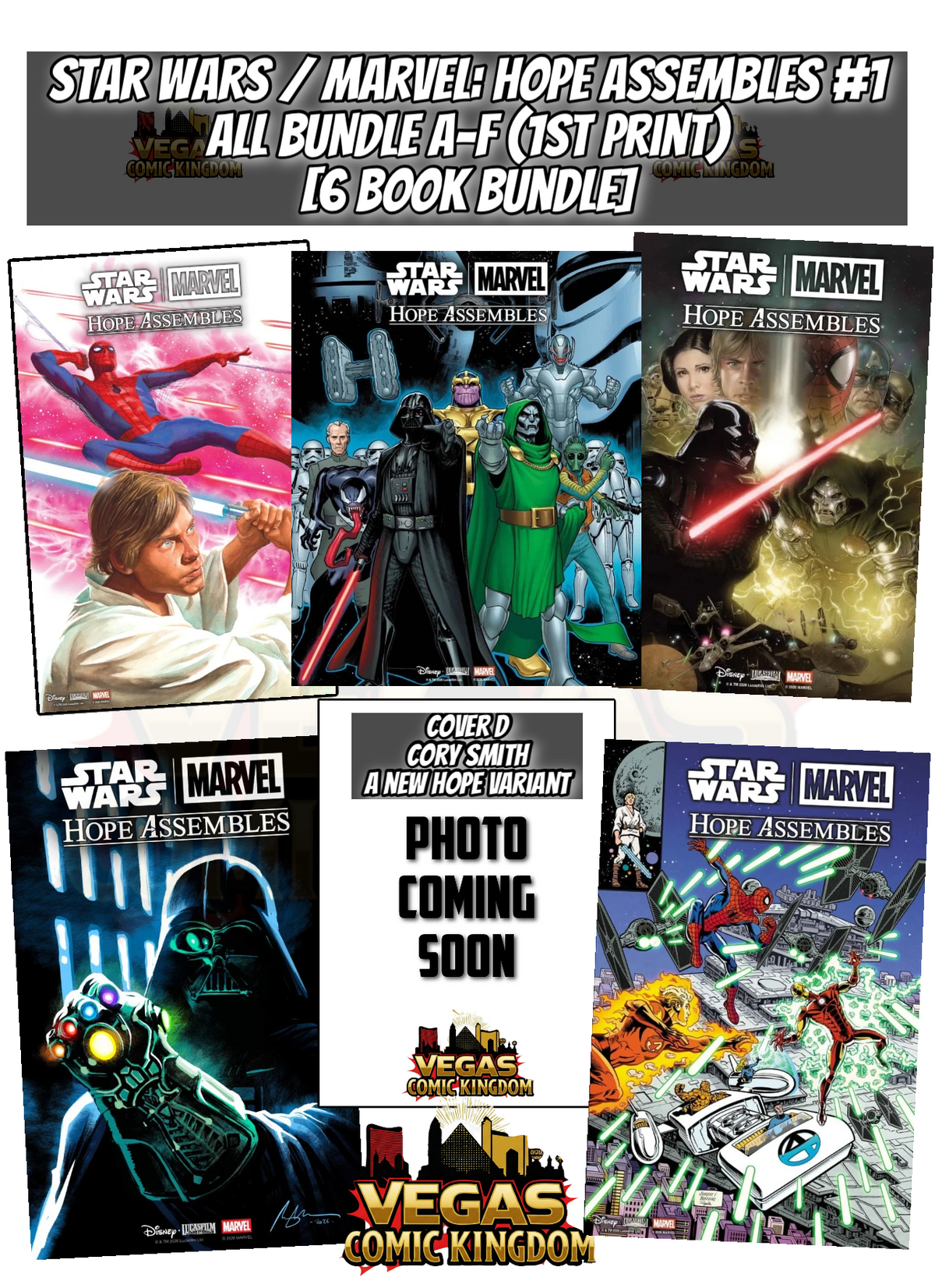 Star Wars / Marvel: Hope Assembles #1 & Variants (1st Print) Marvel Comics 2027