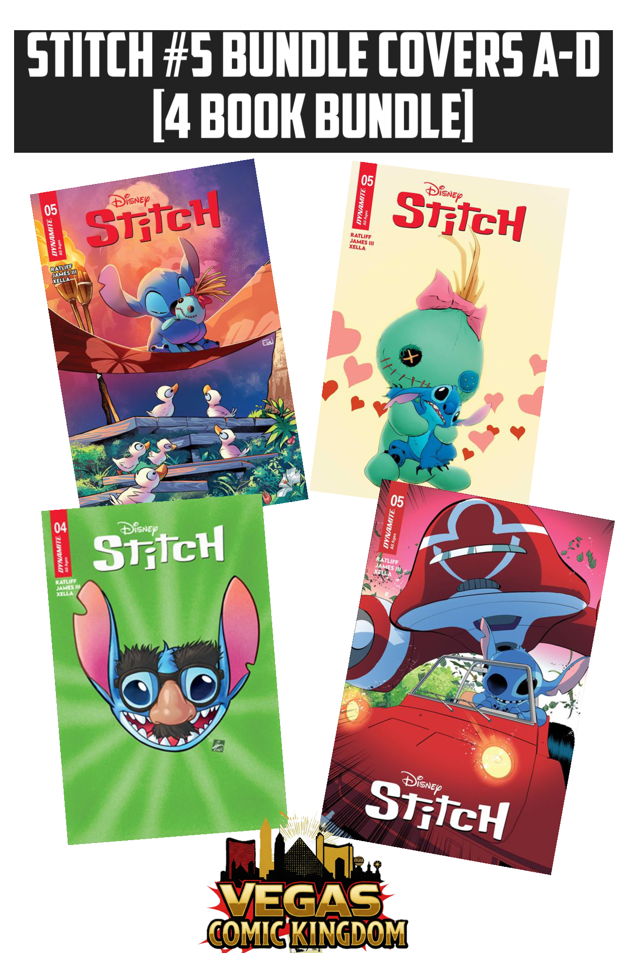 Stitch #5 Bundle Covers A-D [4 Book Bundle]