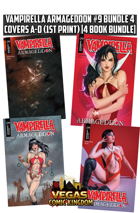 VAMPIRELLA ARMAGEDDON #9 Bundle 4 Covers A-D (1st Print) [4 Book Bundle]