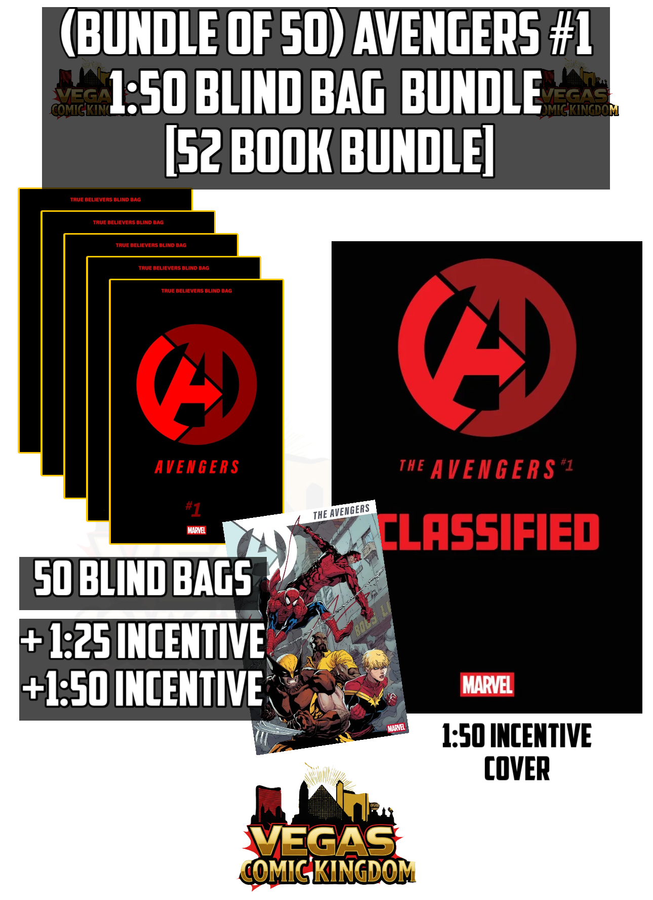 Avengers #1 Blind Bag Bundles (1st Print) Marvel Comics 2026