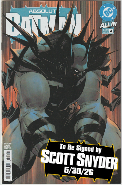 ABSOLUTE BATMAN #4 (1st Print & More) [SIGNED BY SCOTT SNYDER]