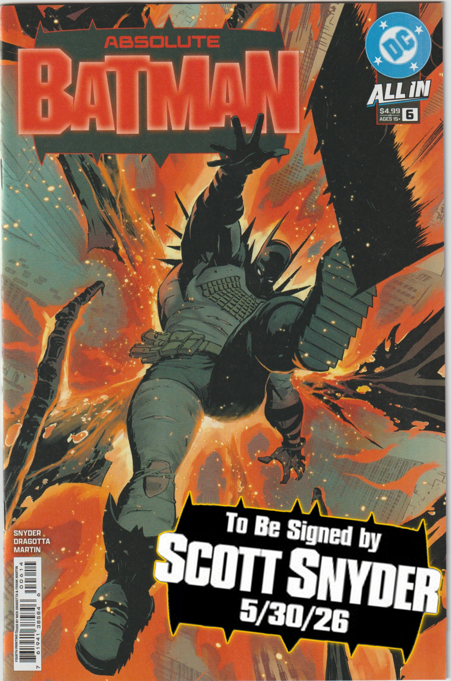 ABSOLUTE BATMAN #6 (1st Print & More) [SIGNED BY SCOTT SNYDER]