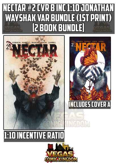 NECTAR #2 CVR B INC 1:10 JONATHAN WAYSHAK VAR Bundle (1st Print) [2 Book Bundle]