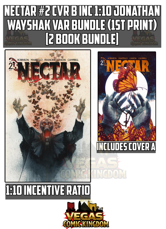 NECTAR #2 CVR B INC 1:10 JONATHAN WAYSHAK VAR Bundle (1st Print) [2 Book Bundle]