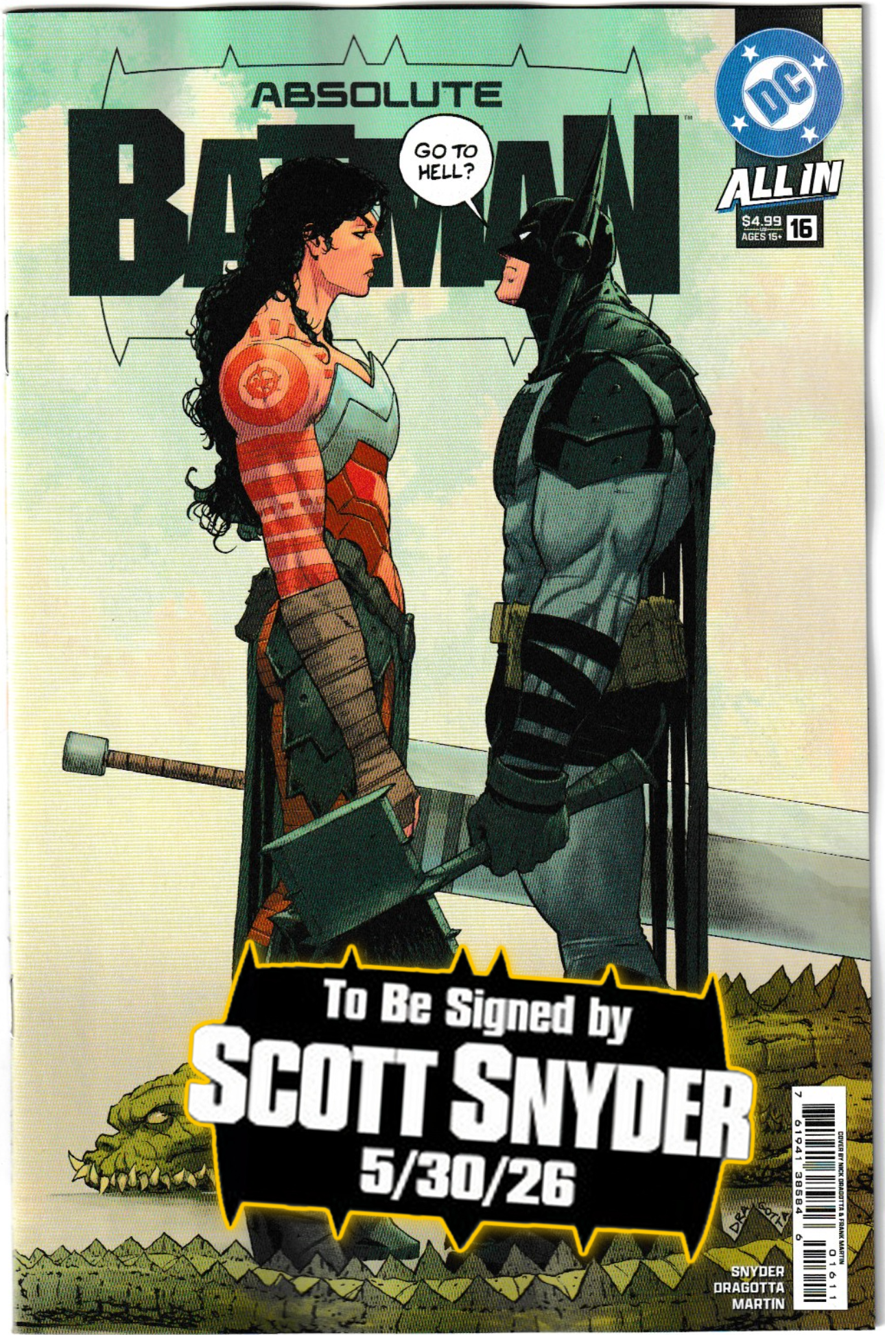 ABSOLUTE BATMAN #16 (1st Print & More) [SIGNED BY SCOTT SNYDER & NICK DRAGOTTA]
