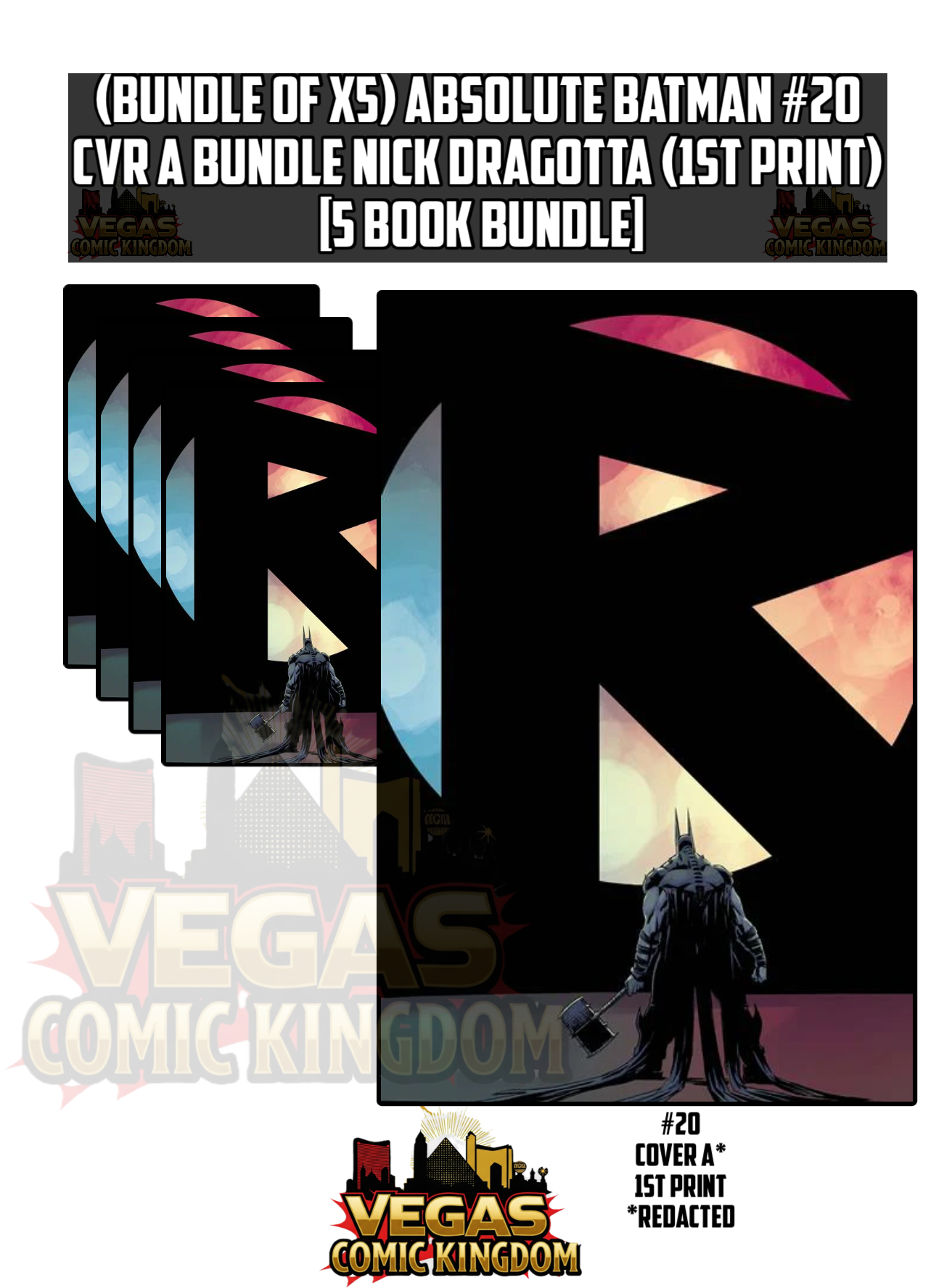 ABSOLUTE BATMAN #20 CVR A Bundle NICK DRAGOTTA (1st Print) [5 Book Bundle]