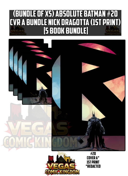 ABSOLUTE BATMAN #20 CVR A Bundle NICK DRAGOTTA (1st Print) [5 Book Bundle]