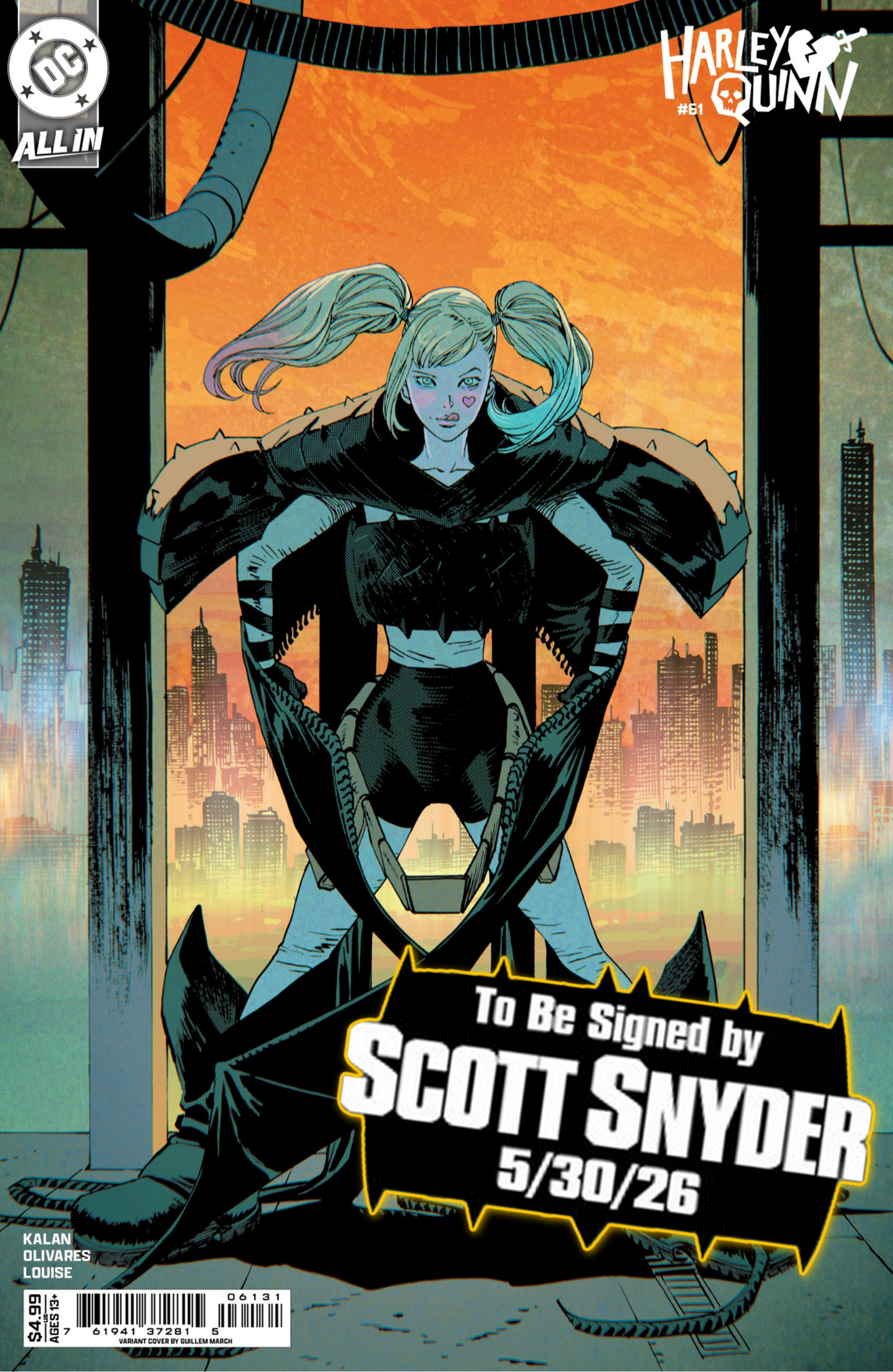 HARLEY QUINN #61 CVR C Guillem March Absolute Batman Homage (1st Print) [SIGNED BY SCOTT SNYDER]