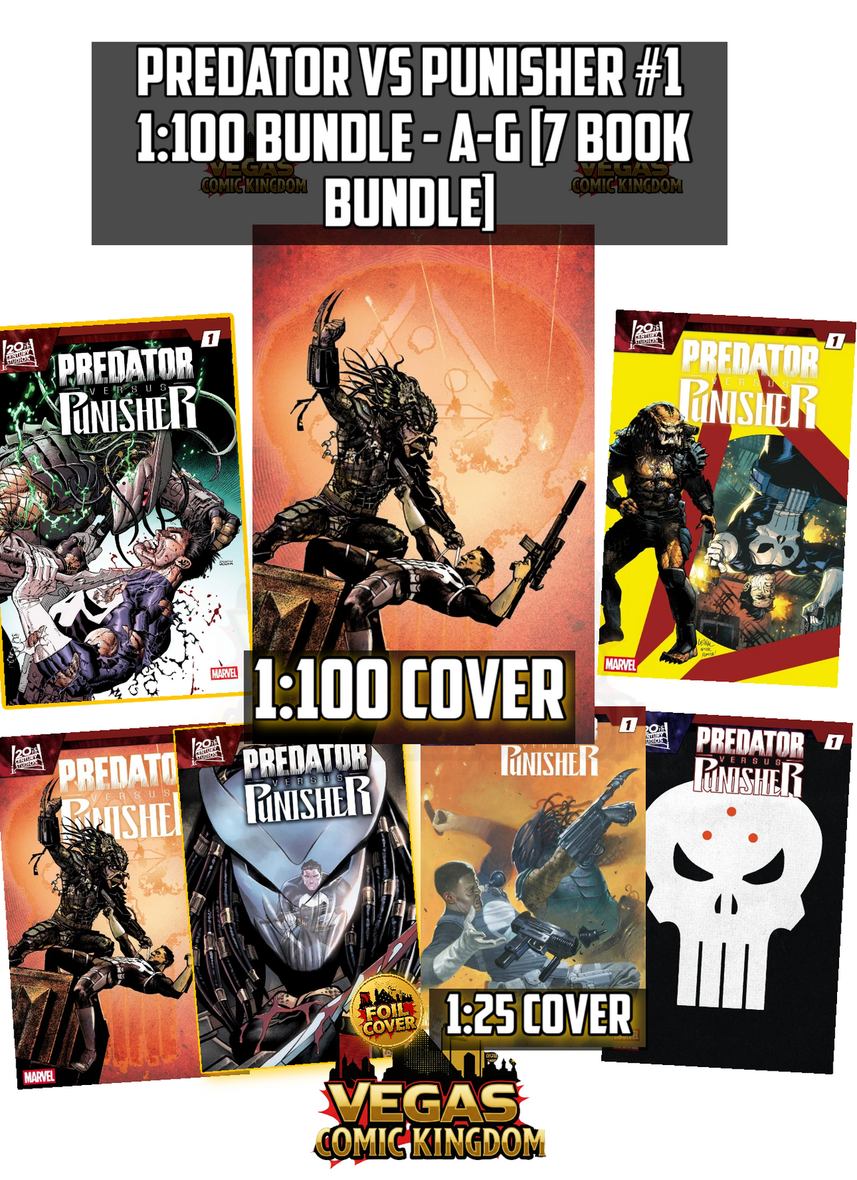 Predator vs Punisher #1 & Variants (1st Print) Marvel Comics 2026