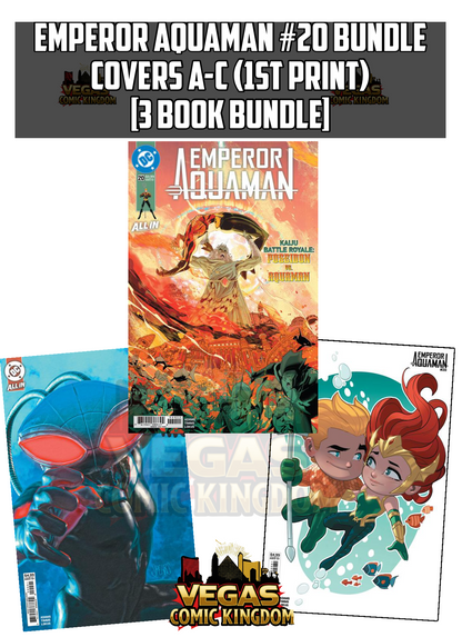 EMPEROR AQUAMAN #20 Bundle 3 Covers A-C (1st Print) [3 Book Bundle]