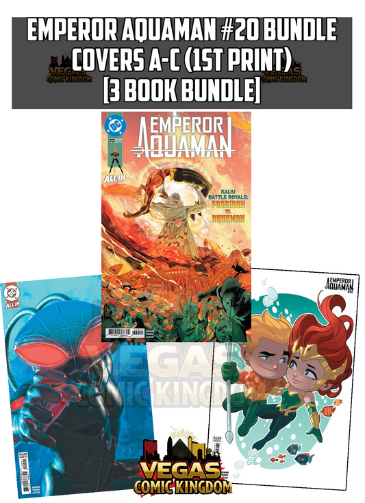 EMPEROR AQUAMAN #20 Bundle 3 Covers A-C (1st Print) [3 Book Bundle]
