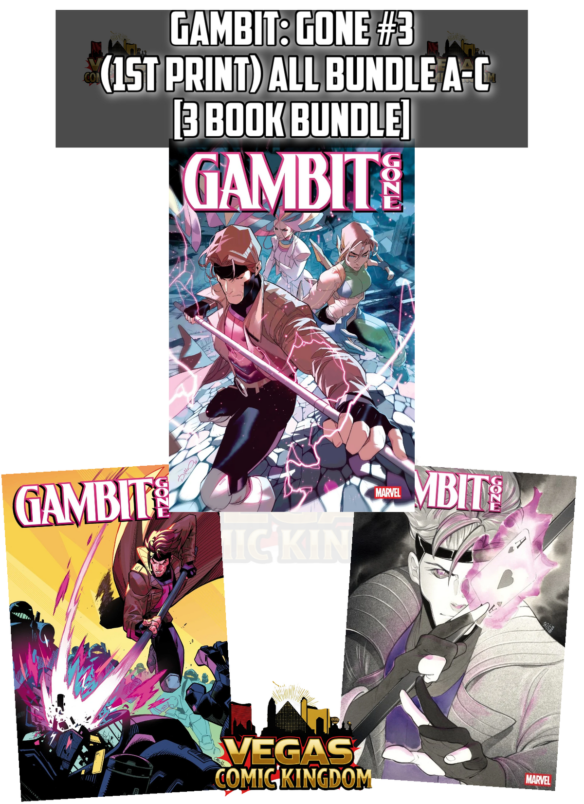 Gambit: Gone #3 & Variants (1st Print) Marvel Comics 2026
