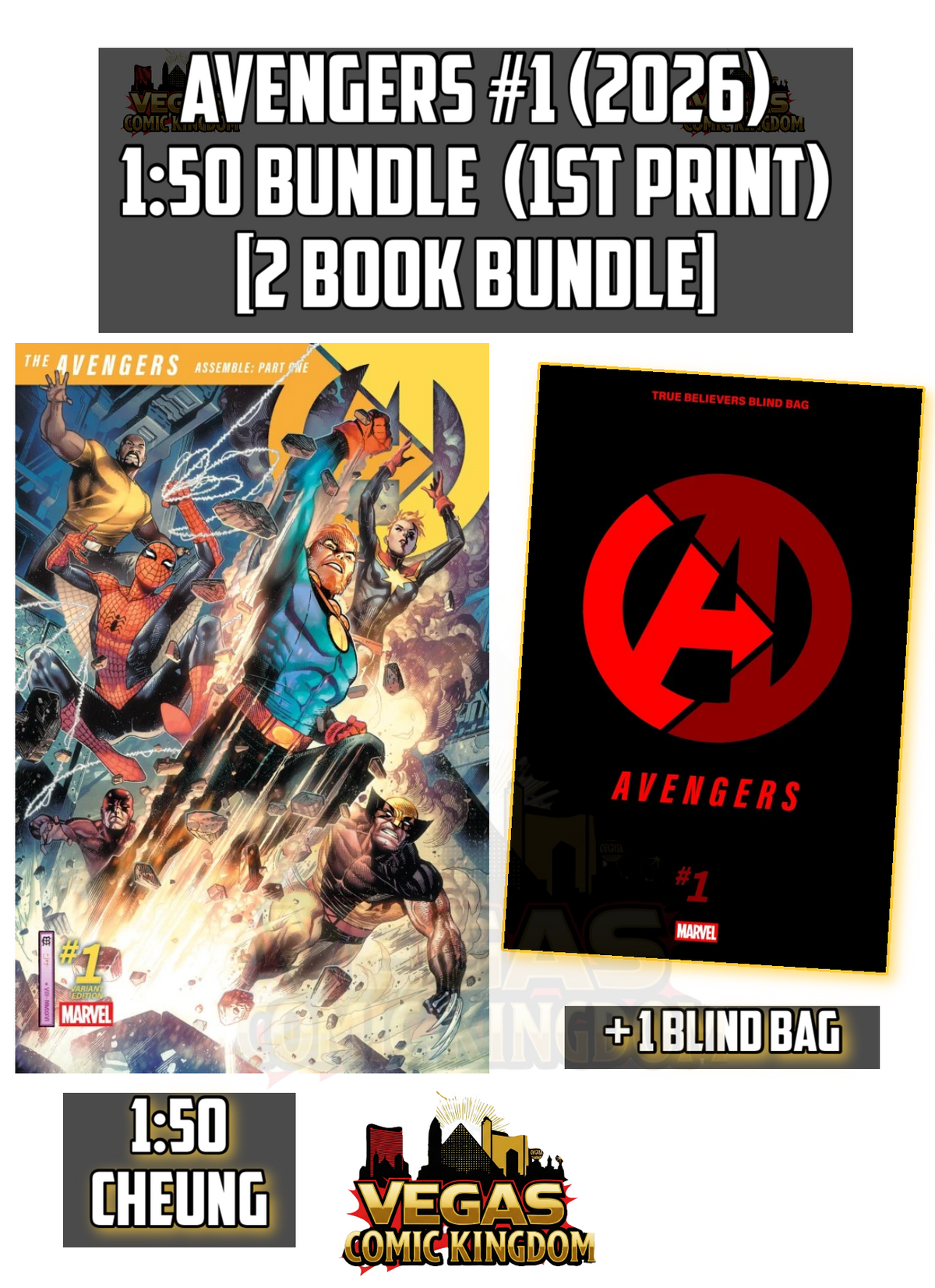 Avengers #1 & Variants (1st Print) Marvel Comics 2026