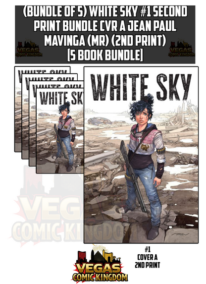 WHITE SKY #1 Second Print Bundle CVR A JEAN PAUL MAVINGA (MR) (2nd Print) [5 Book Bundle]