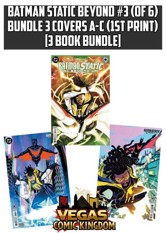 BATMAN STATIC BEYOND #3 (OF 6) Bundle 3 Covers A-C (1st Print) [3 Book Bundle]