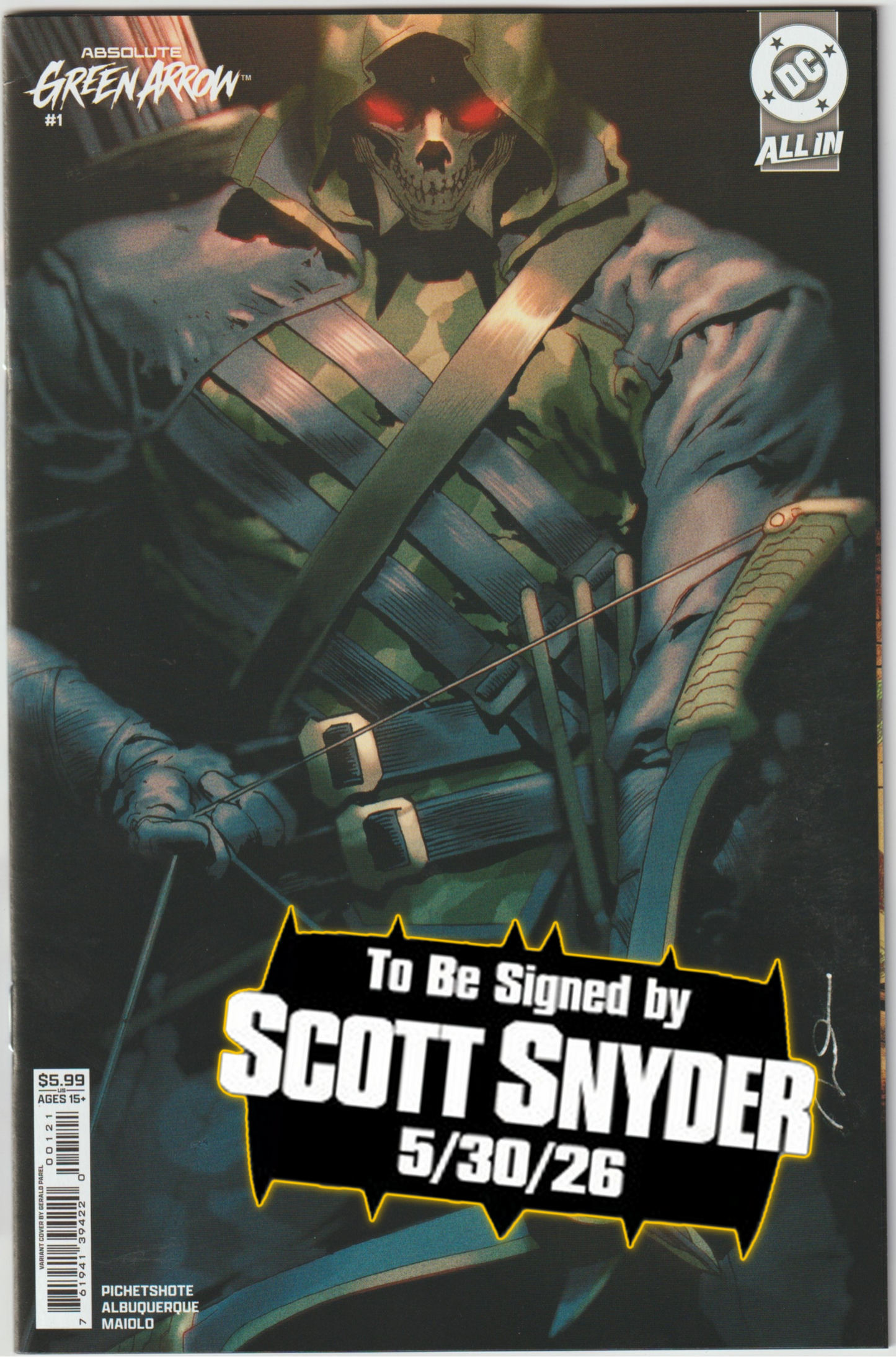 ABSOLUTE GREEN ARROW #1 (1st Print & Variants) [SIGNED BY SCOTT SNYDER]