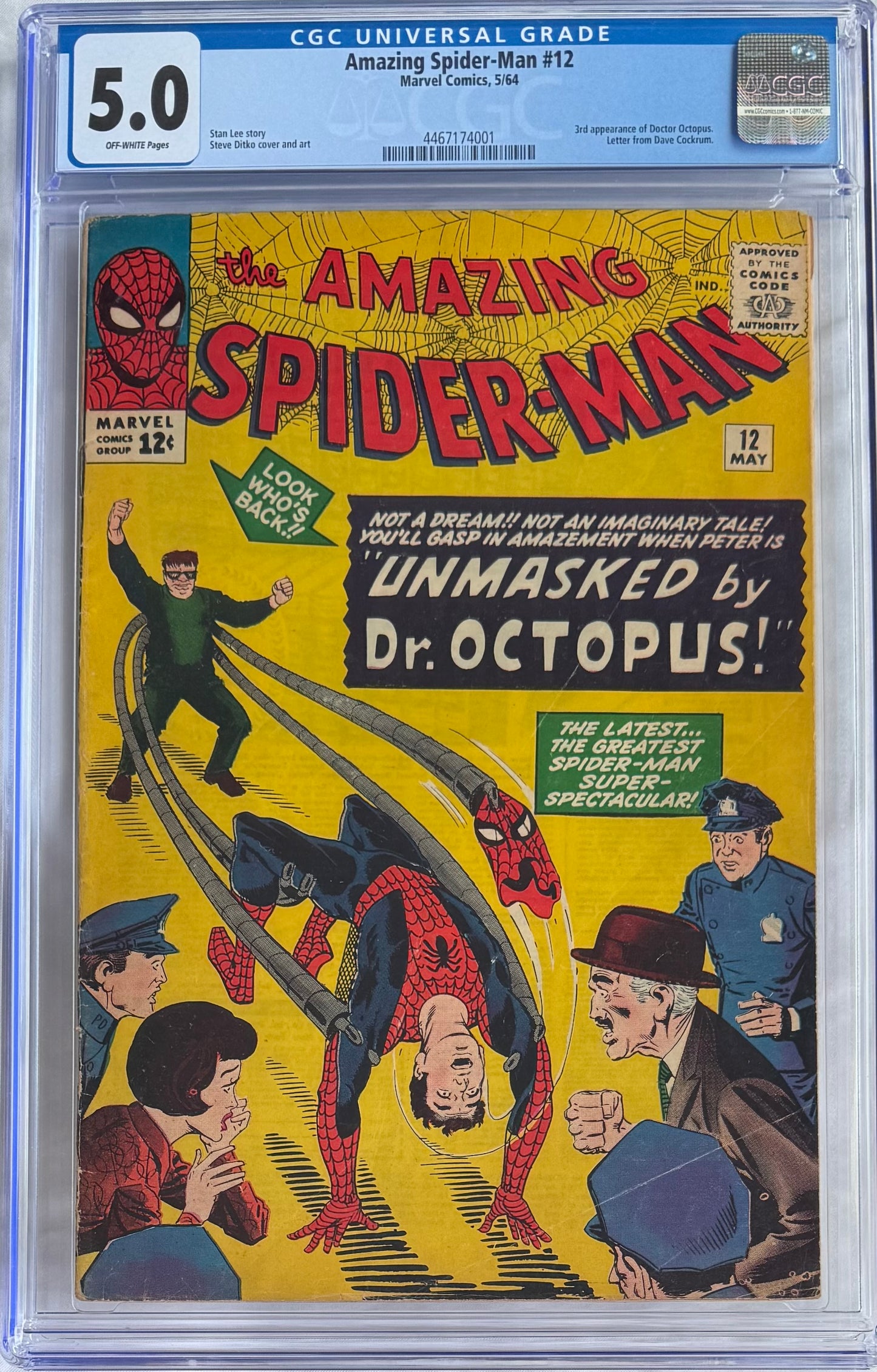 Amazing Spider-Man #12 (CGC 5.0) – Iconic Cover & Key Doctor Octopus Issue