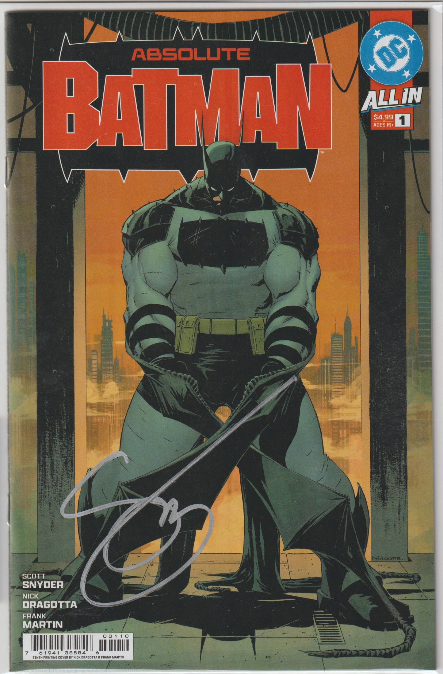 ABSOLUTE BATMAN #1 (1st Print) CVR A NICK DRAGOTTA (1st Print & More) [SIGNED BY SCOTT SNYDER]