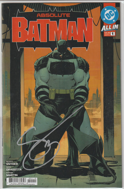 ABSOLUTE BATMAN #1 (1st Print) CVR A NICK DRAGOTTA (1st Print & More) [SIGNED BY SCOTT SNYDER]