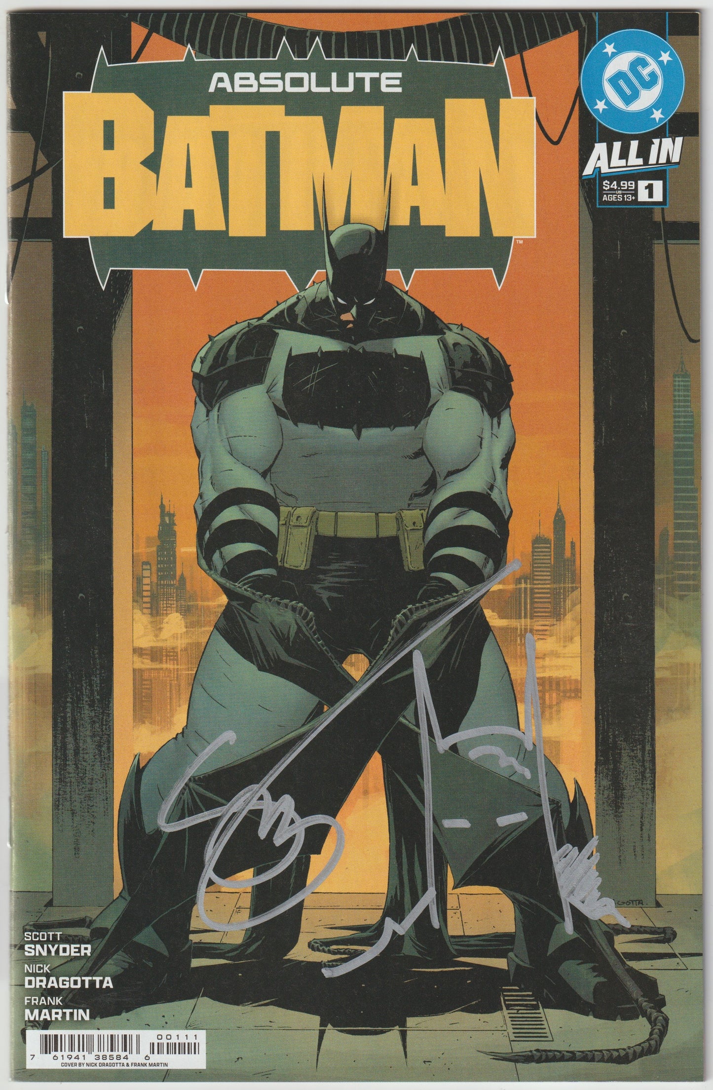 ABSOLUTE BATMAN #1 (1st Print) CVR A NICK DRAGOTTA (1st Print & More) [SIGNED BY SCOTT SNYDER]