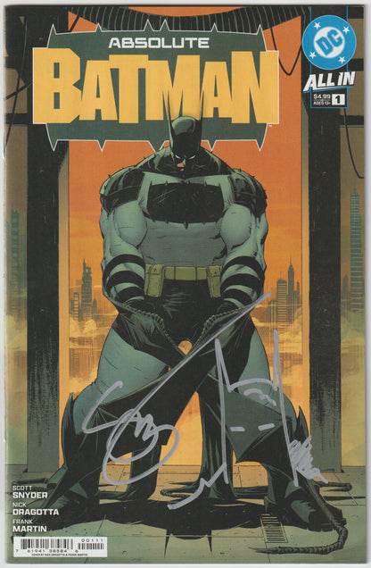 ABSOLUTE BATMAN #1 (1st Print) CVR A NICK DRAGOTTA (1st Print & More) [SIGNED BY SCOTT SNYDER]
