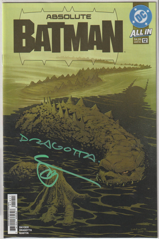 ABSOLUTE BATMAN #12 (1st Print & More) [SIGNED BY SCOTT SNYDER & NICK DRAGOTTA]