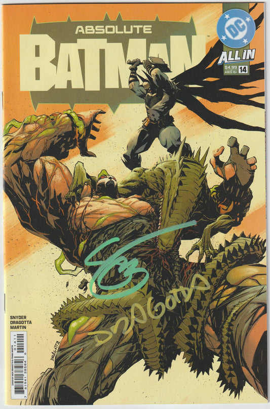 ABSOLUTE BATMAN #14 (1st Print & More) [SIGNED BY SCOTT SNYDER & NICK DRAGOTTA]