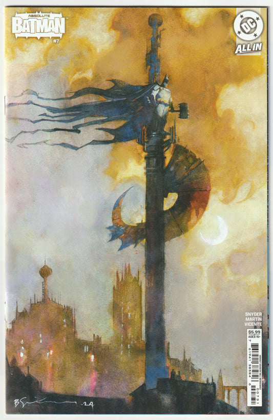 Absolute Batman #7 (2025) Bill Sienkiewicz Card Stock Variant Cover (NM/NM+)