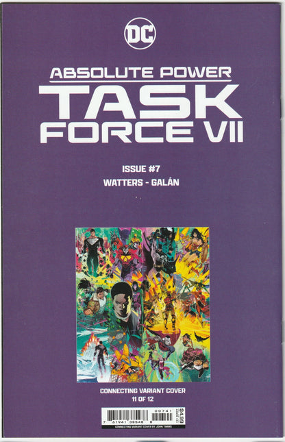 Absolute Power: Task Force VII #7 – John Timms Connecting Variant Cover (11 of 12) (2024, DC Comics)