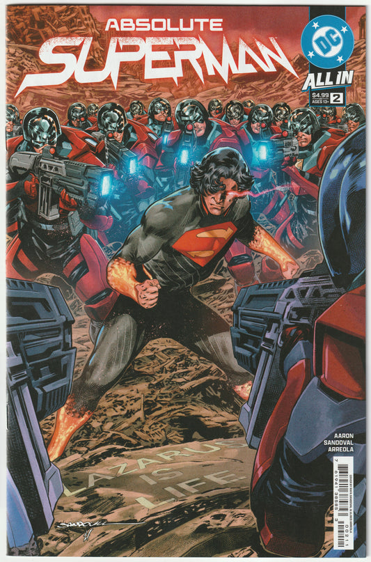Absolute Superman #2 (2024) 1st Print Sandoval Arreola Cover