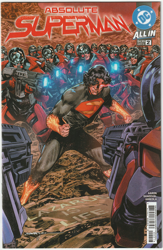 Absolute Superman #2 (2024) 3rd Print Sandoval Arreola Cover