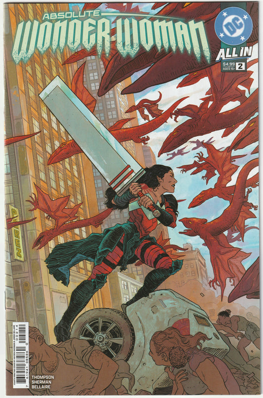 Absolute Wonder Woman #2 (2024) 4th Print Sherman Bellaire Variant Cover (NM/NM-)