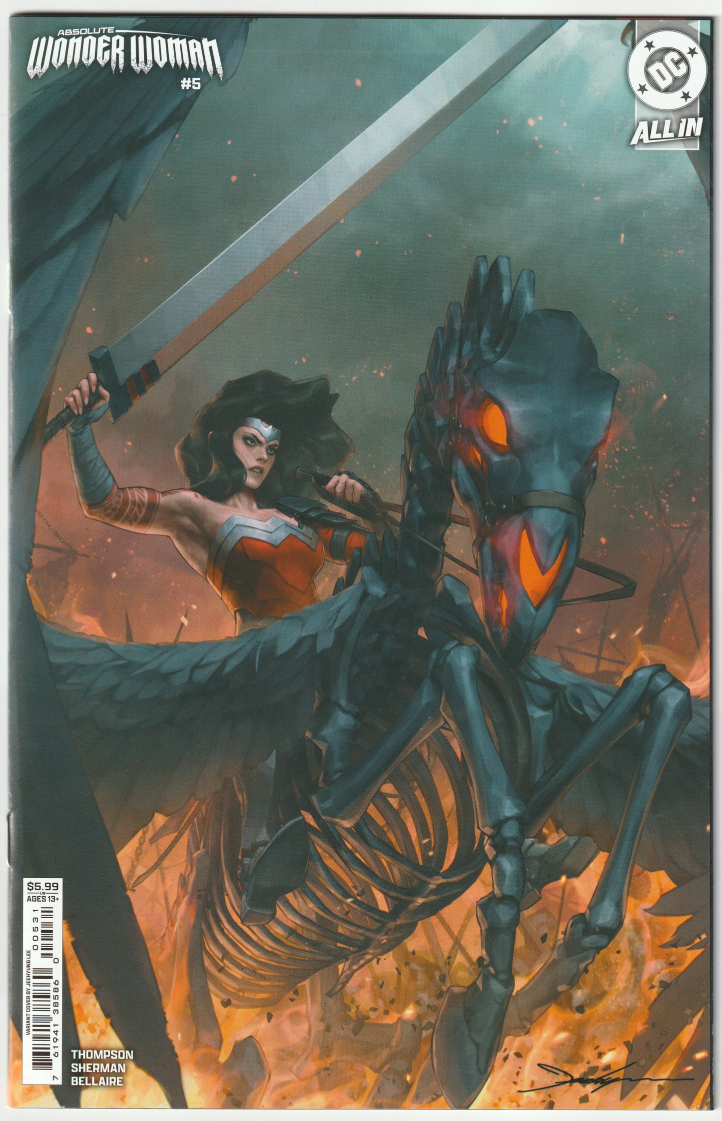 Absolute Wonder Woman #5 (2024) 1st Print Jeehyung Lee Variant Cover (NM/NM+)
