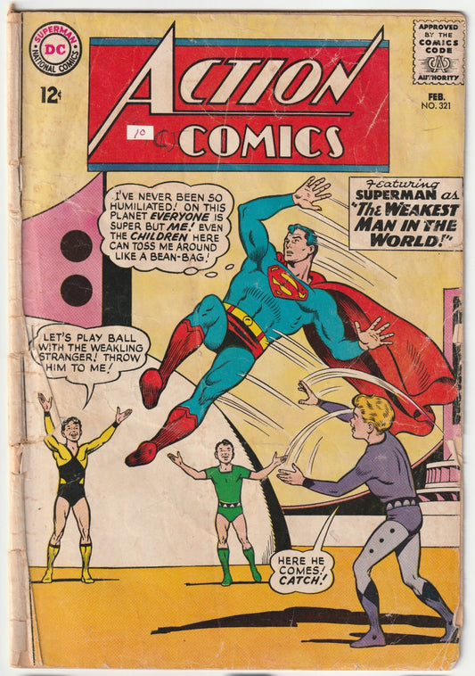 Action Comics #321 Superman: "Superman--Weakest Man in the World!" &  Supergirl: "The Enemy Supergirl" (FR/GD)