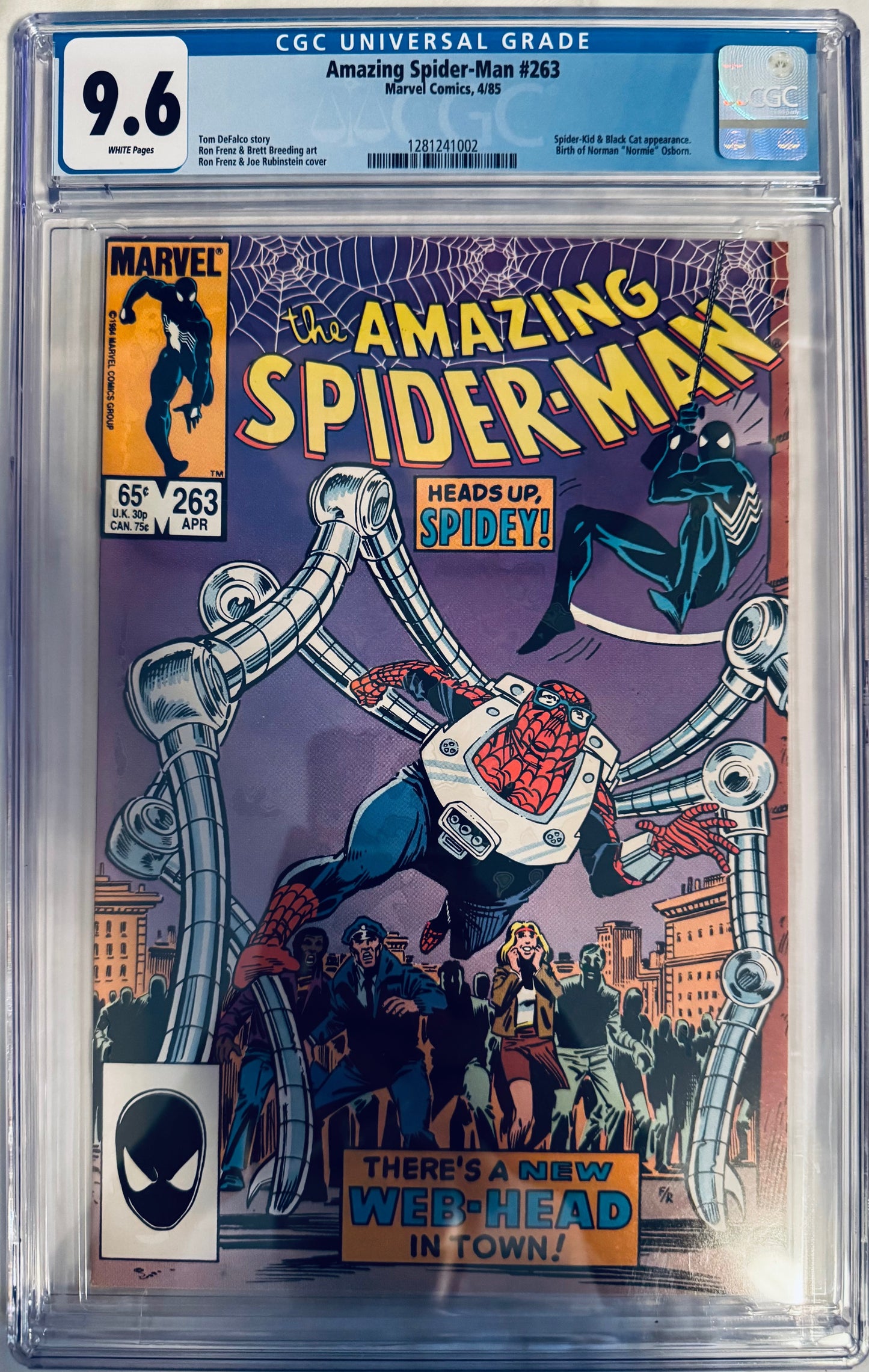 Amazing Spider-Man (1963) #263 [CGC 9.6] - Birth of Normie Osborn