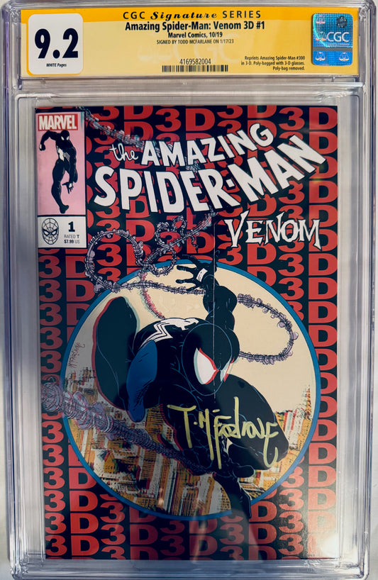 Amazing Spider-Man (1963) #300 - ASM 300 3D Variant Signed by McFarlane [CGC 9.2]