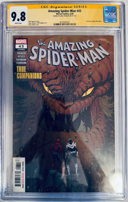 Amazing Spider-Man (1963-LGY-844) #48 Signed by Nick Spencer [CGC 9.8]